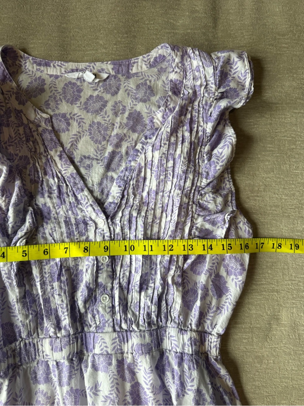 BB Dakota Steve Madden Purple Floral Ruffle Mini Dress Size L - Picture 8 of 9